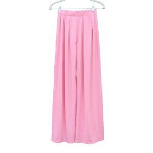 21 SAINTS | Pastel Pink Wide Leg Pleated Palazzo Pull-On Pants Tall Long Soft S